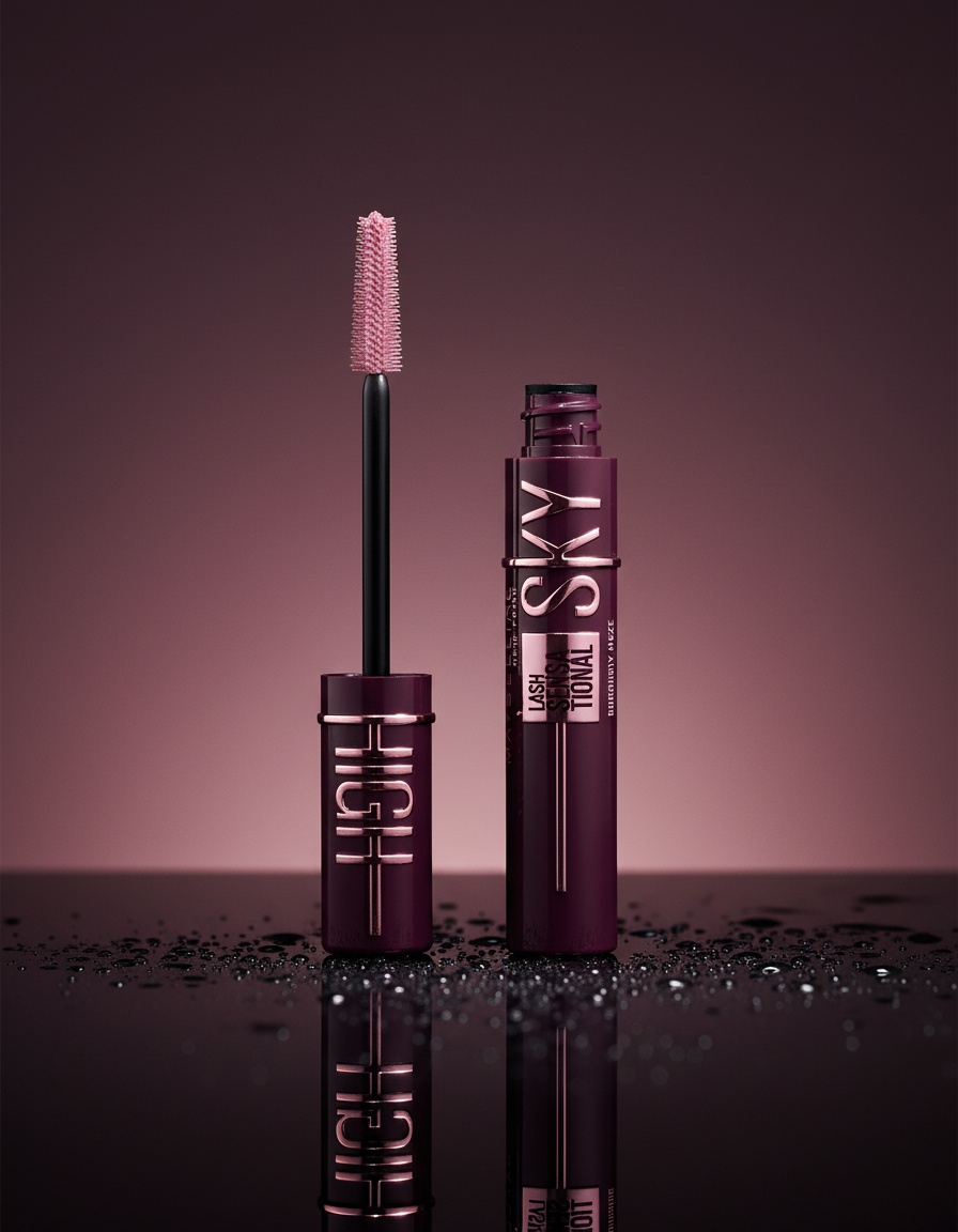 Maybelline LASH SENSATIONAL SKY HIGH mascara #burgundy haze 7.2 ml - Afbeelding 2