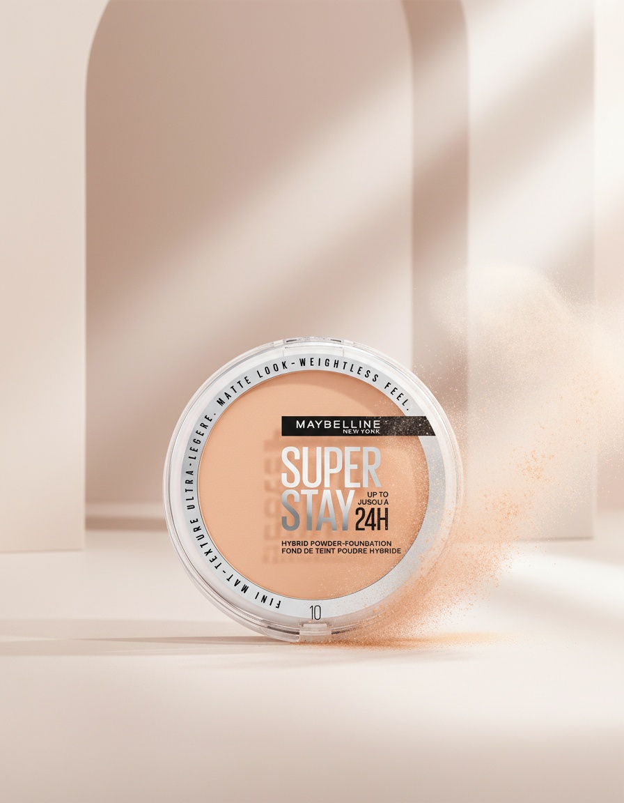 Maybelline SUPERSTAY 24H hybrid powder-foundation #10 9 gr - Afbeelding 2