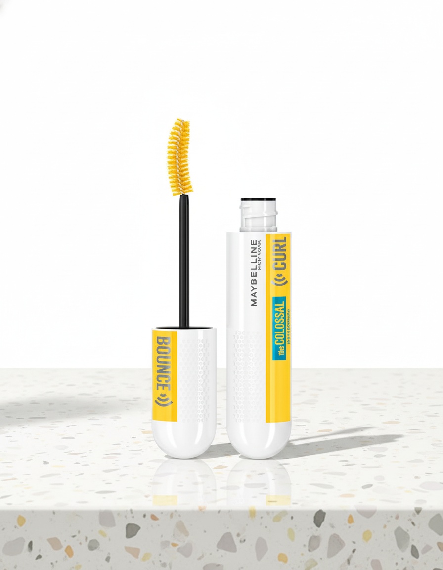 Maybelline COLOSSAL CURL BOUNCE mascara waterproof #very black - Afbeelding 2