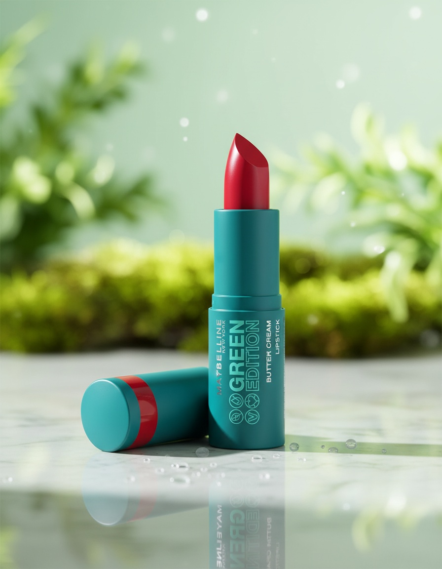 Maybelline GREEN EDITION butter cream lipstick #004-maple 10 gr - Afbeelding 3