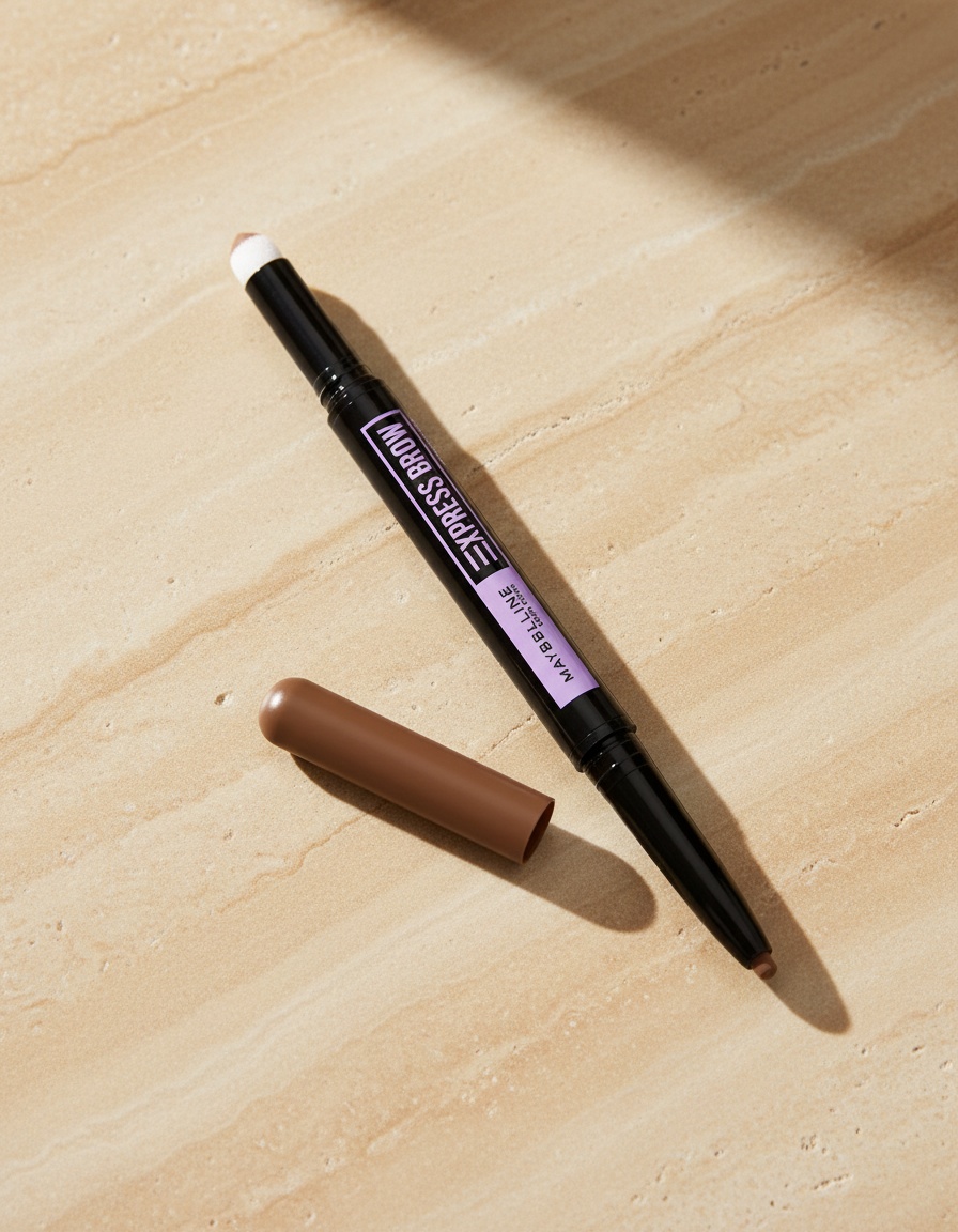 Maybelline EXPRESS BROW satin duo #02-medium brown - Afbeelding 2