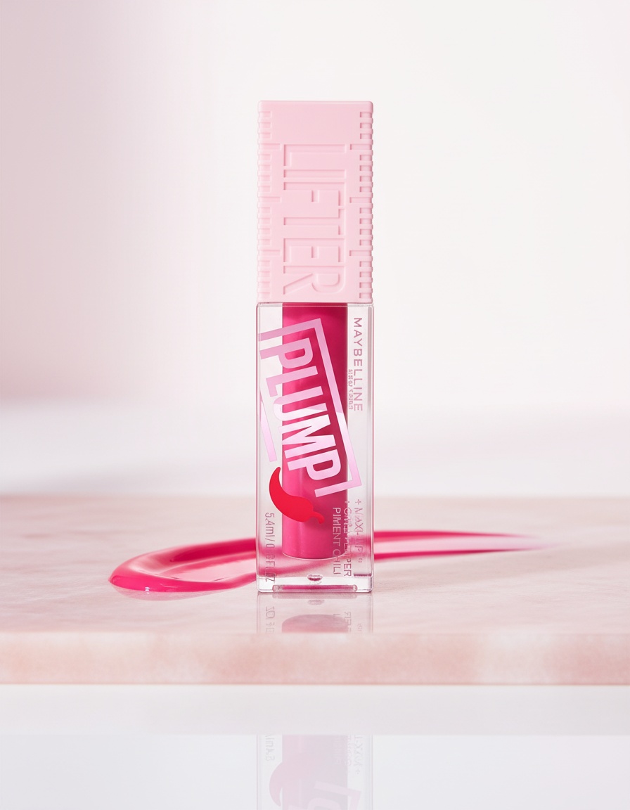 Maybelline PLUMP volumizing lip gloss #003 pink sting 5.4 ml - Afbeelding 2