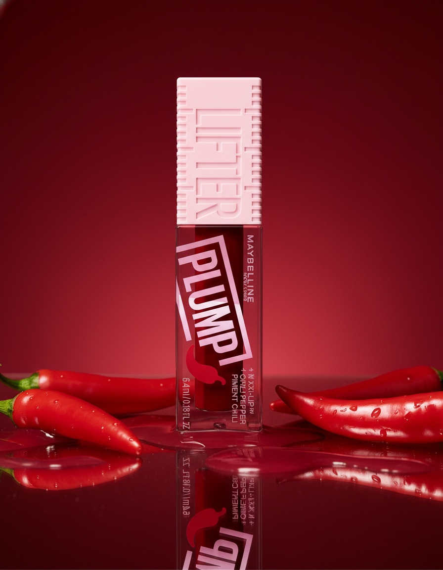 Maybelline PLUMP volumizing lip gloss #006 hot chilli 5.4 ml - Afbeelding 2
