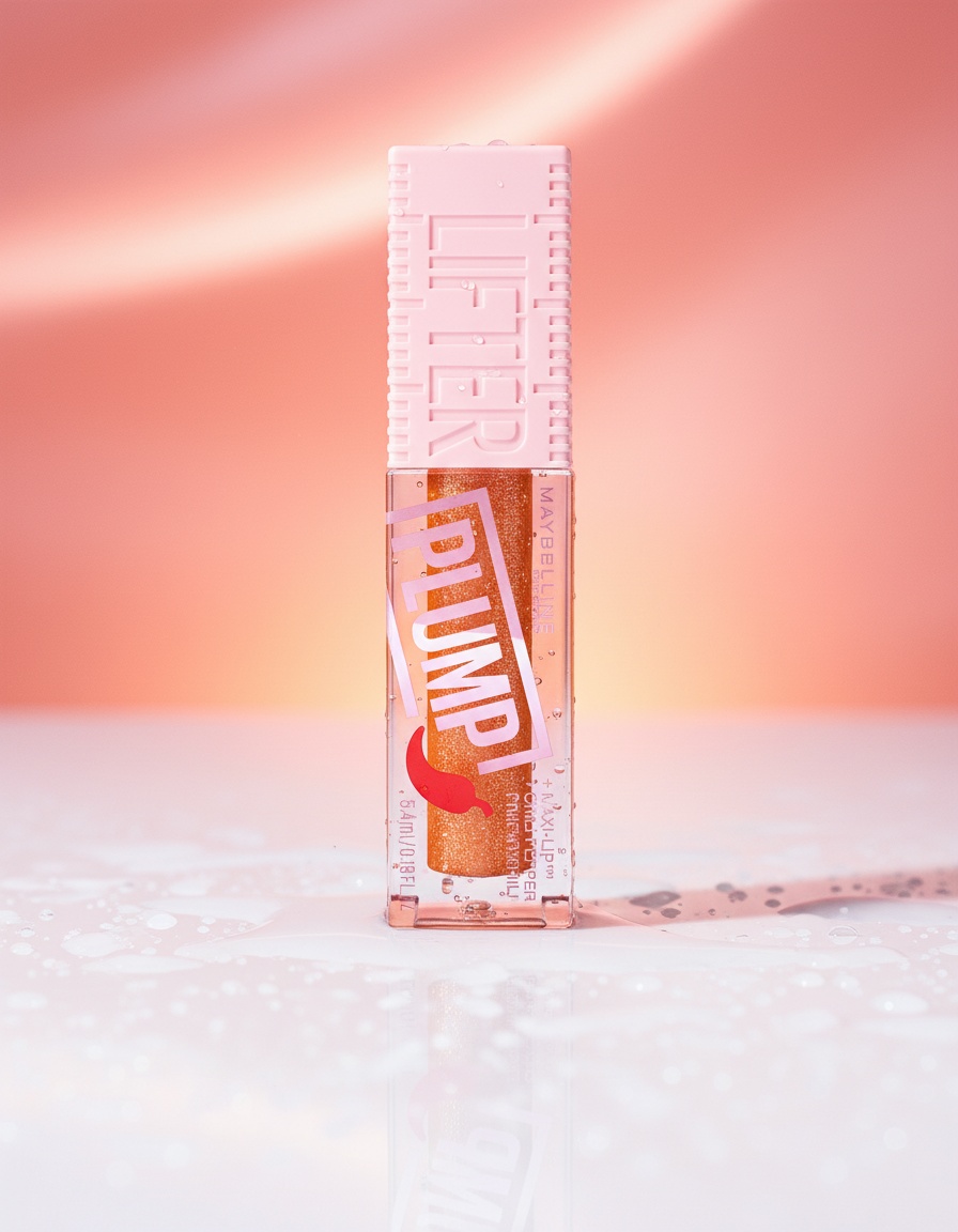 Maybelline PLUMP volumizing lip gloss #008 hot honey 5.4 ml - Afbeelding 2