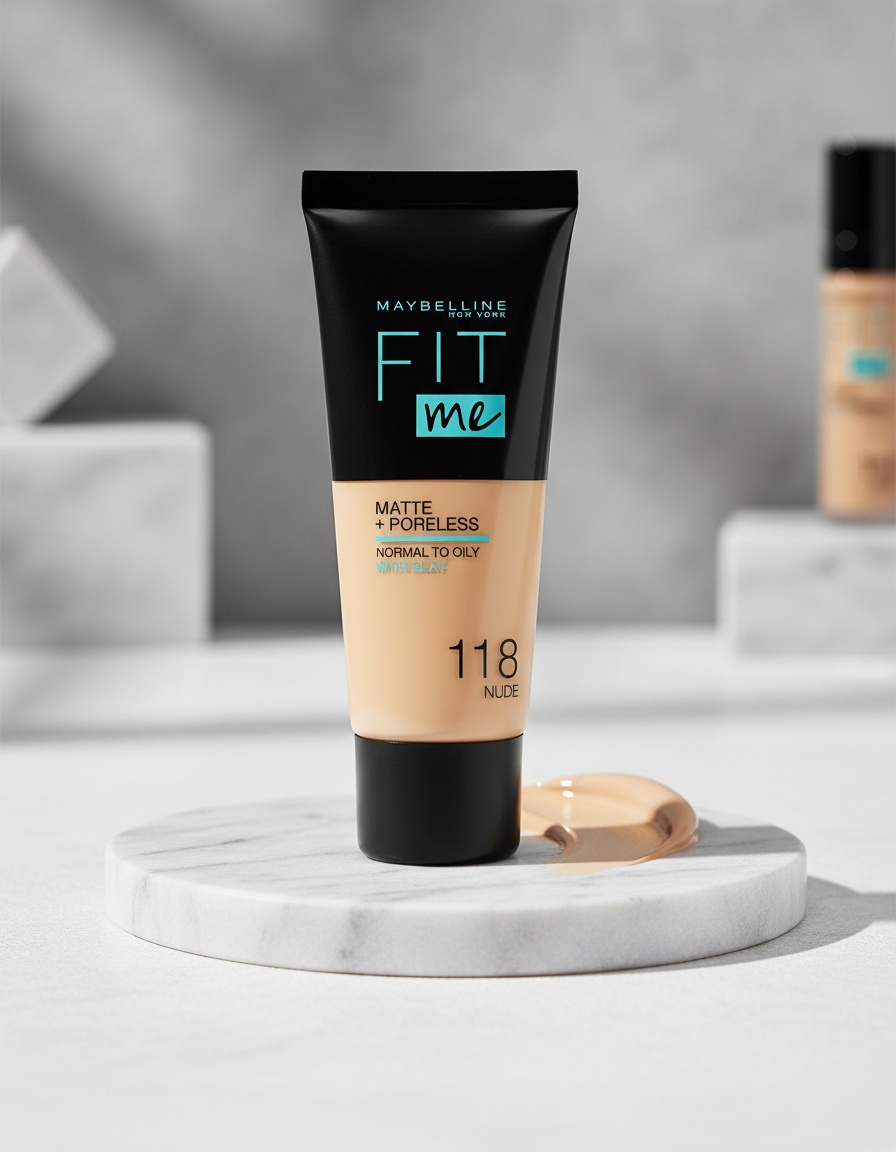 Maybelline FIT ME MATTE+PORELESS foundation #118-nude - Afbeelding 2