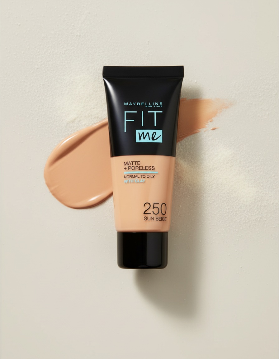 Maybelline FIT ME MATTE+PORELESS foundation #250-sun beige - Afbeelding 2