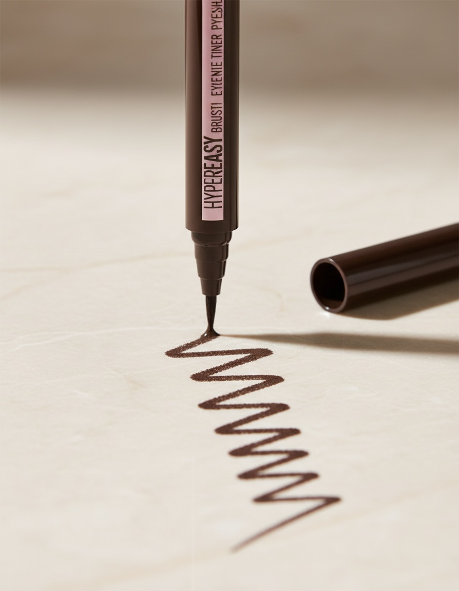 Maybelline HYPER EASY brush tip liner #810-pitch brown - Afbeelding 2