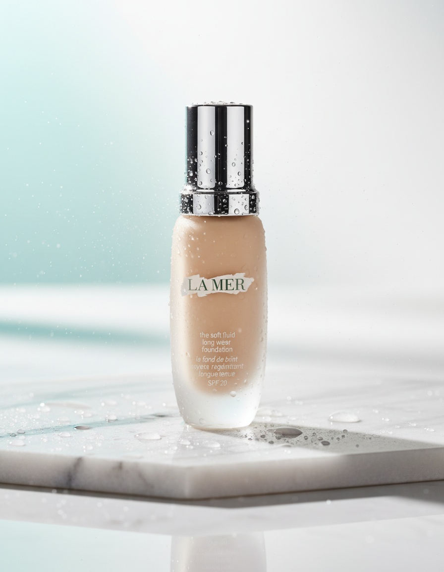 LA MER the soft fluid foundation SPF20 #22-neutral - Afbeelding 3
