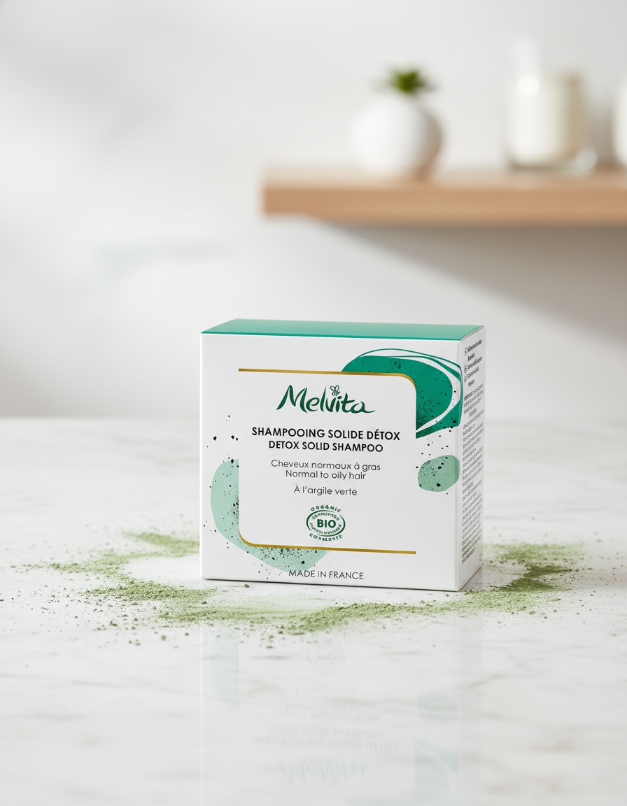 Melvita CHAMPÚS Y ACONDICIONADORES champú sólido detox 55 gr - Afbeelding 2