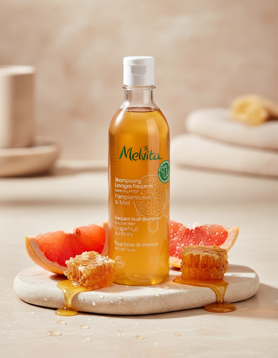 Melvita Frequent use shampoo for all hair types 200 ml - Afbeelding 2