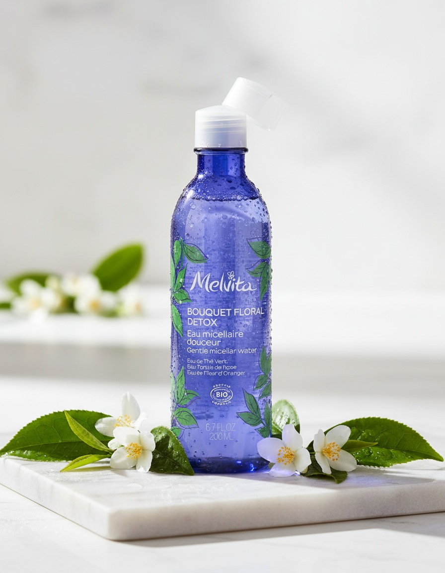 Melvita BOUQUET FLORAL LIMPIADORES agua micelar desmaquillante 200 ml - Afbeelding 2