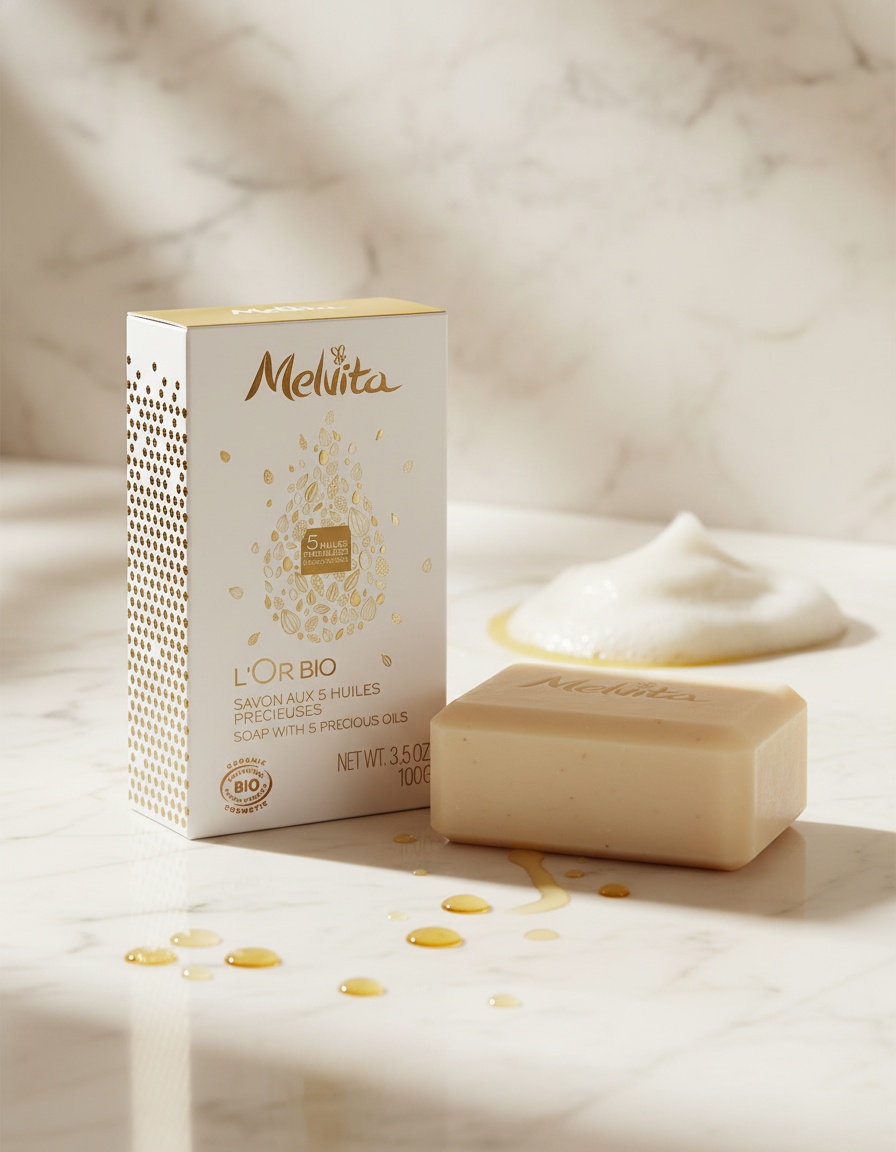 Melvita OR BIO l'or bio jabón 100 gr - Afbeelding 2
