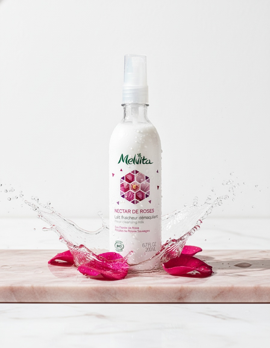 Melvita ROSE NECTAR rose makeup remover oil 145 ml - Afbeelding 2