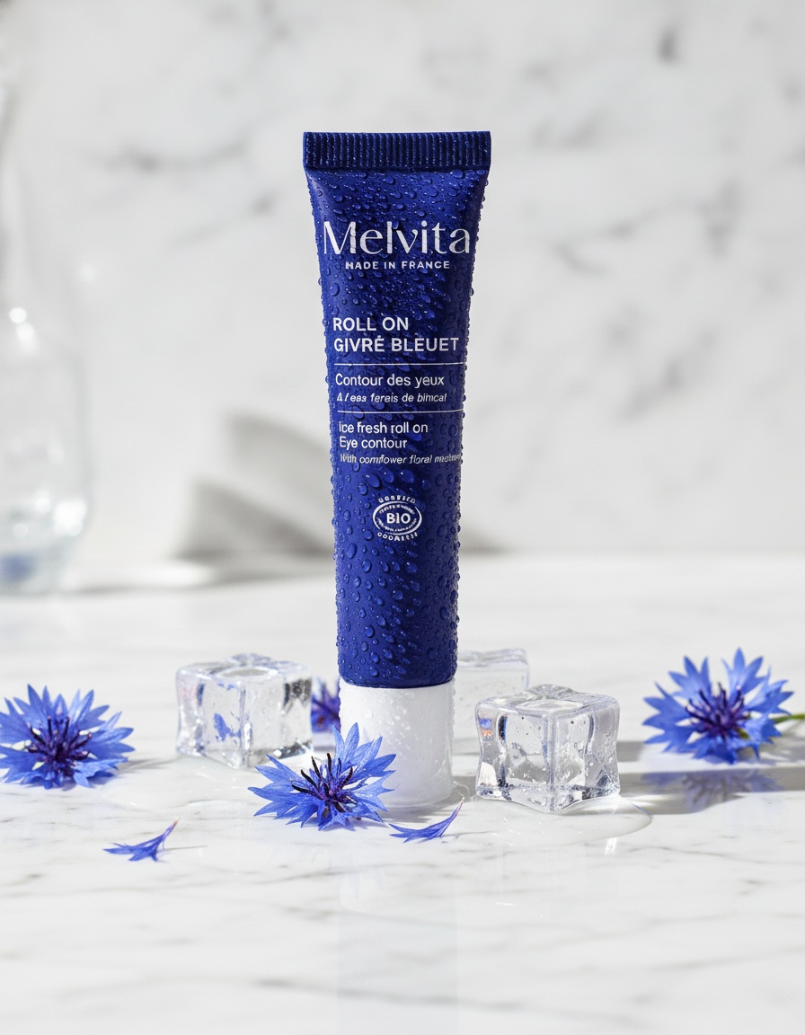 Melvita GIVRÉ BLEUET eye contour roll-on 10 ml - Afbeelding 2