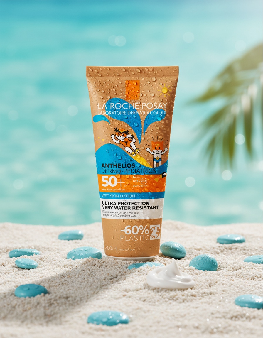 La Roche Posay ANTHELIOS DERMO-PEDIATRICS wet skin lotion SPF 50+ 200 ml - Afbeelding 2