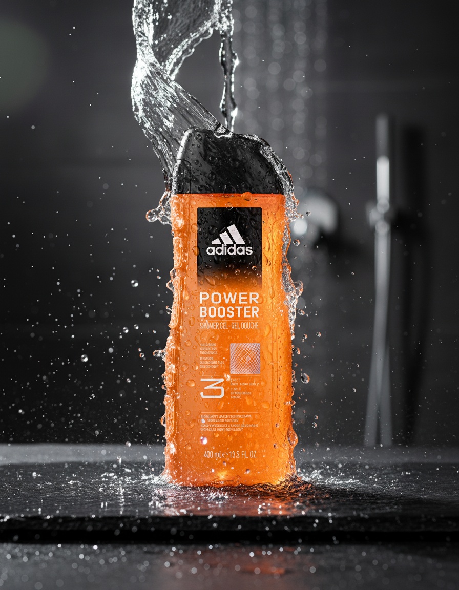 ADIDAS POWER BOOSTER shower gel 400 ml - Afbeelding 2