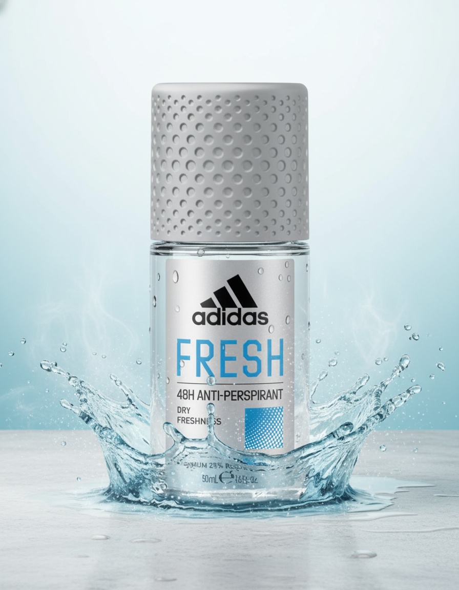 ADIDAS FRESH ANTI-PERSPIRANT 48H deo roll-on 50 ml - Afbeelding 2