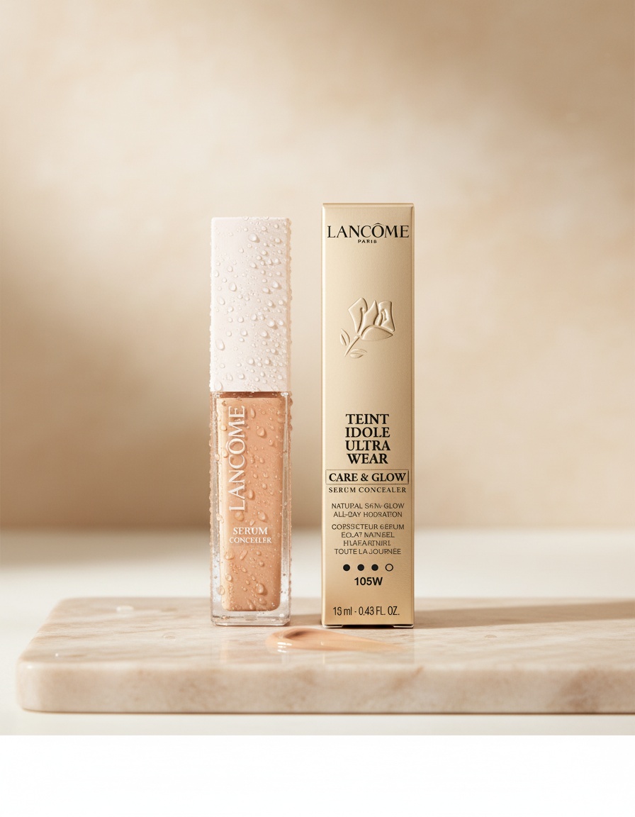 LancÔme TEINT IDOLE ULTRA WEAR care & glow serum concealer #105W 13.5ml - Afbeelding 2