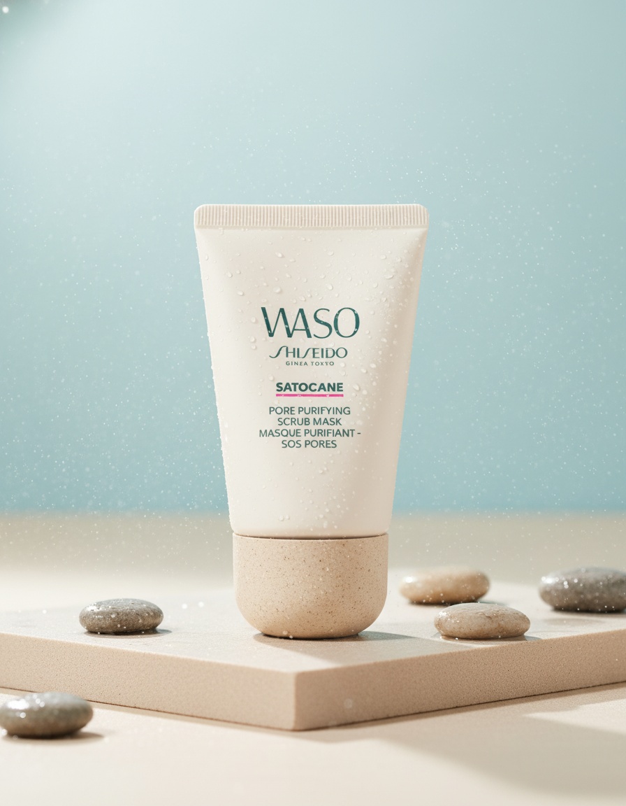 Shiseido Waso Satocane Pore Purifying Scrub Mask 80 ml - Afbeelding 2