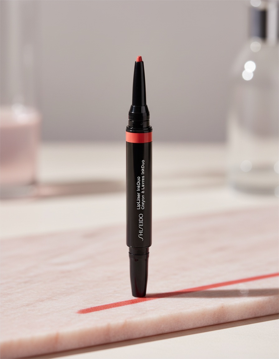 Shiseido LIPLINER ink duo #07 poppy 1.1 gr - Afbeelding 2