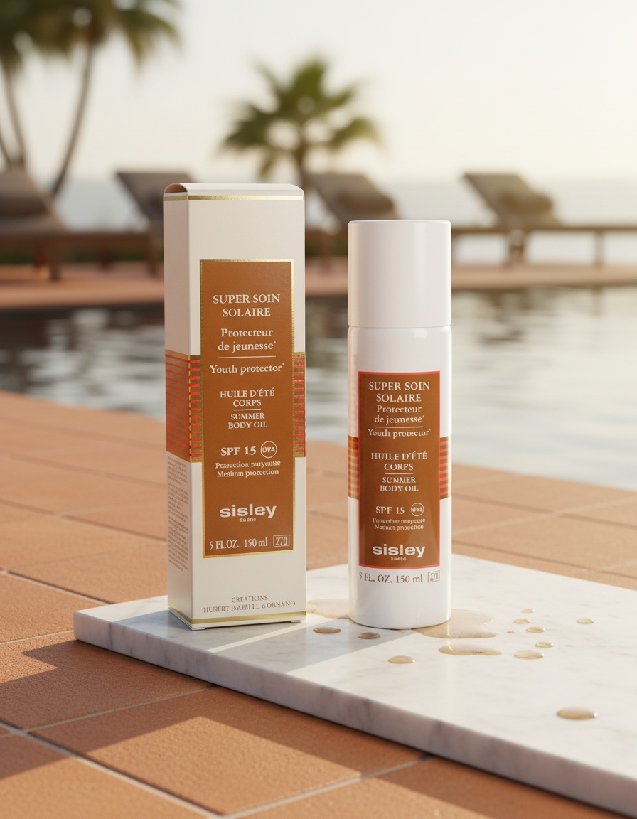 Sisley SUPER SOIN SOLAIRE huile d'été body SPF15 150 ml - Afbeelding 2