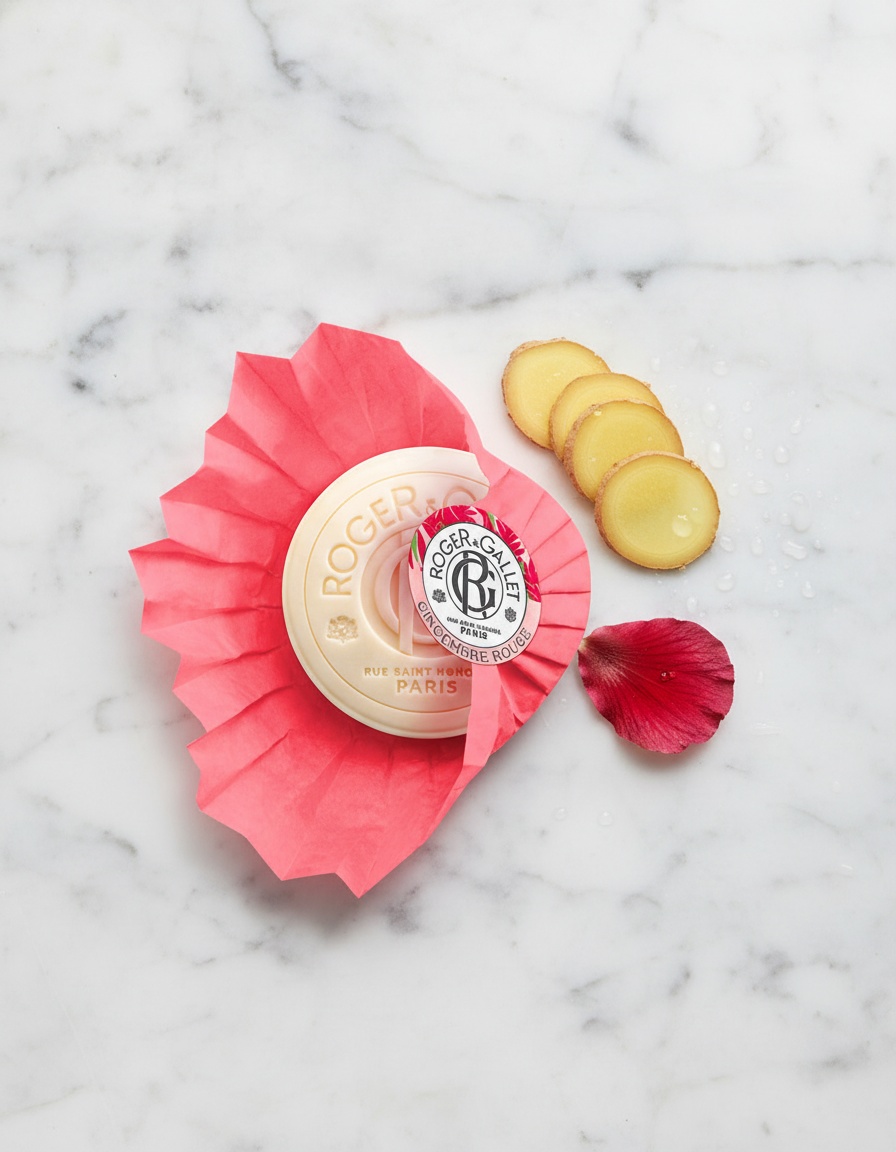 Roger & gallet GINGEMBRE ROUGE scented soap 100 gr - Afbeelding 2