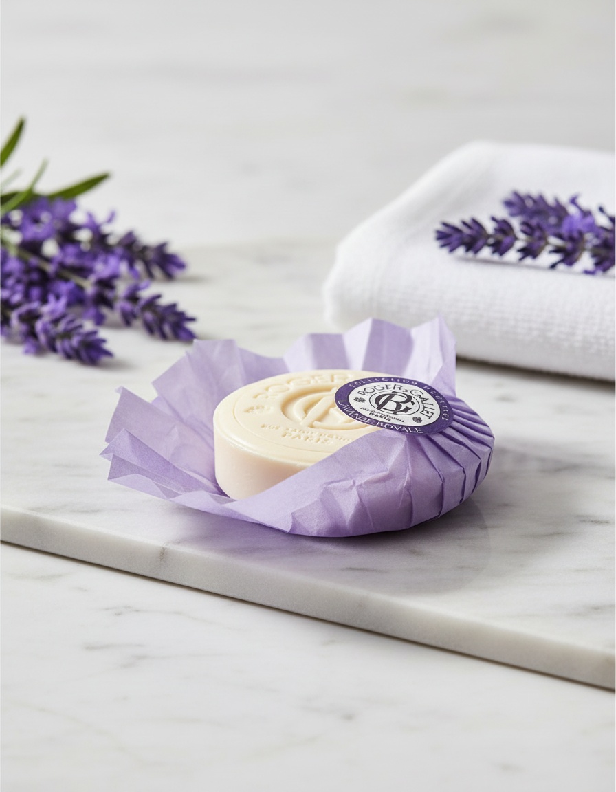 Roger & gallet LAVANDE ROYALE wellness soap 100 gr - Afbeelding 2