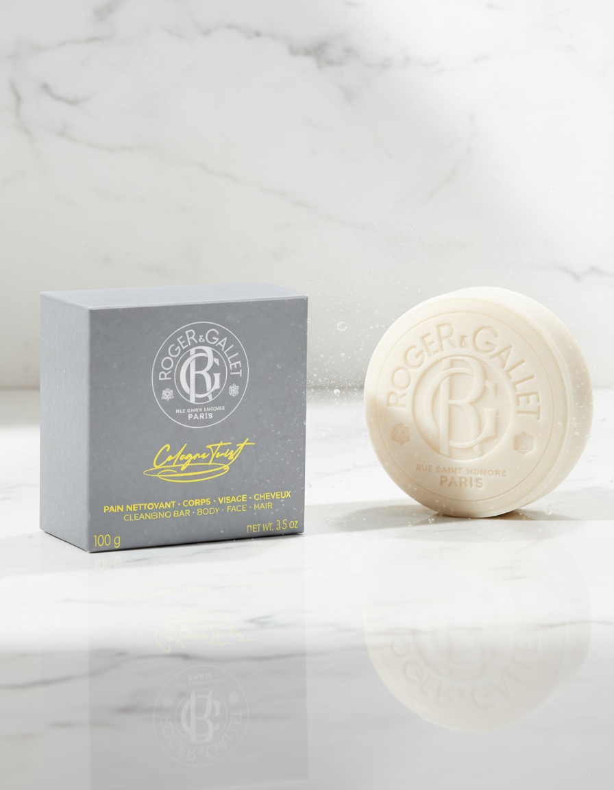 Roger & gallet COLOGNE TWIST 3 in 1 solid cleaner 100 gr - Afbeelding 2
