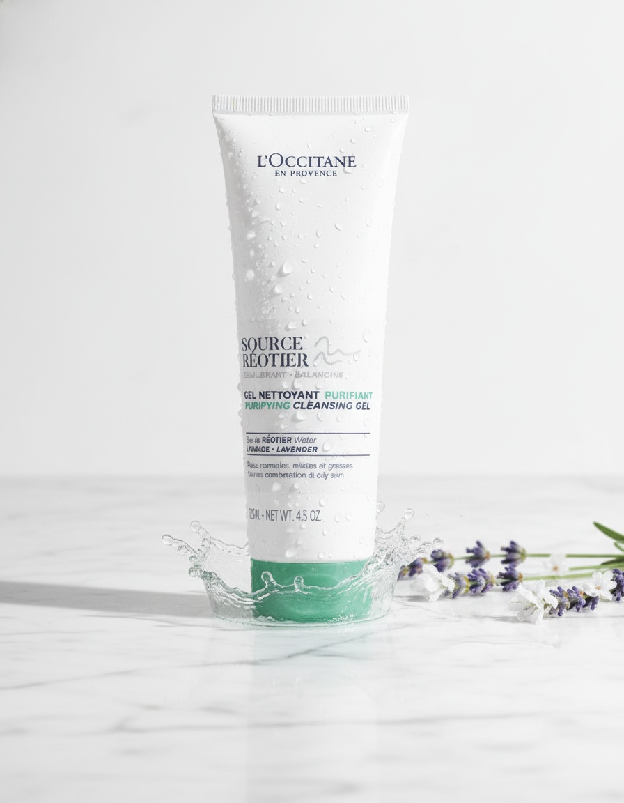 L'occitane en provence SOURCE REOTIER purifying cleansing gel 125 ml - Afbeelding 2