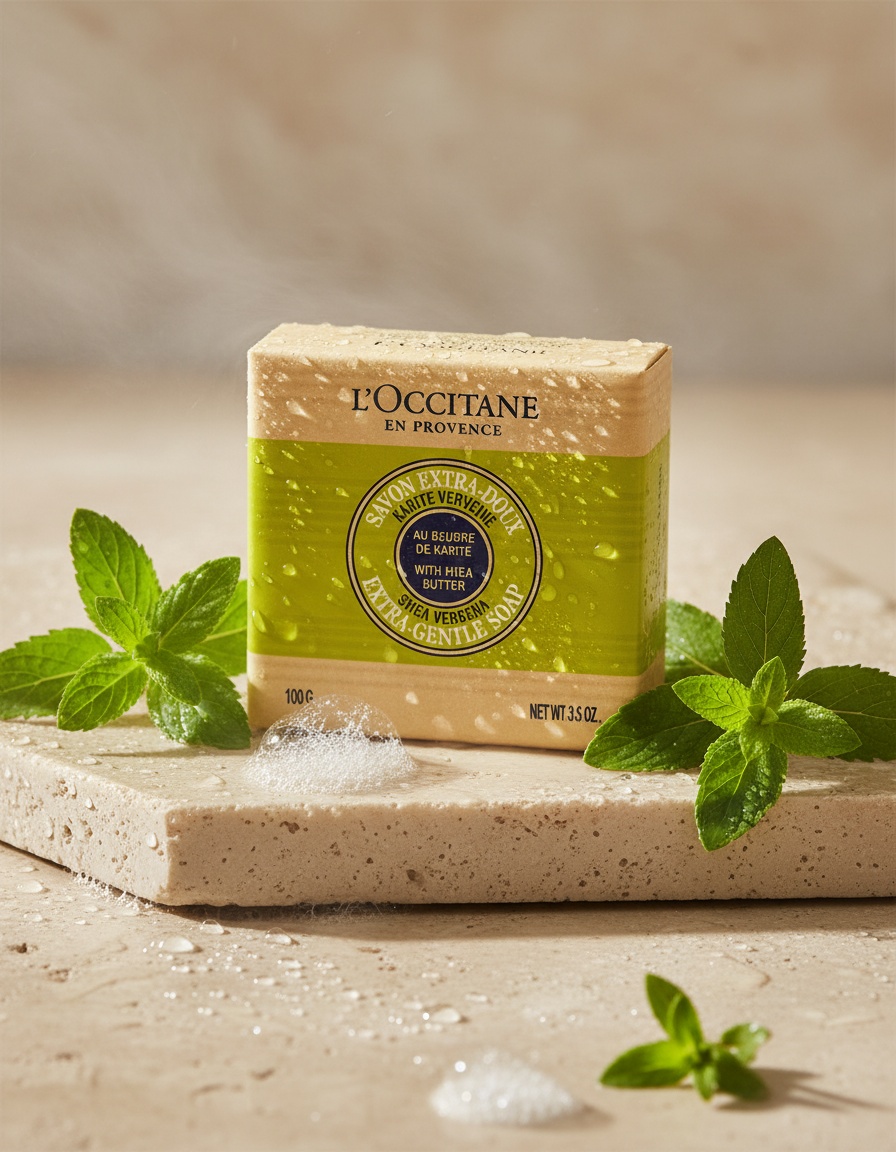 L'occitane en provence KARITÉ jabón verbena 100 gr - Afbeelding 2