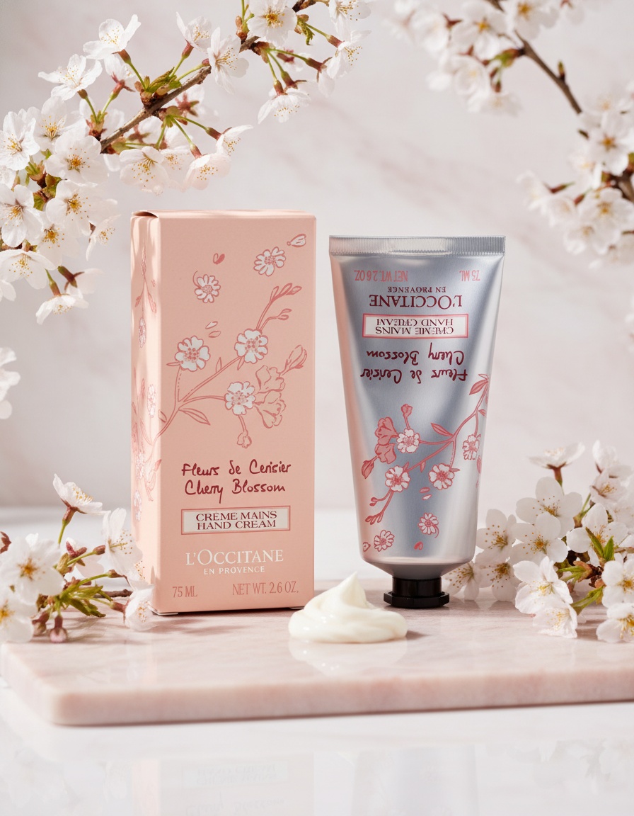L'occitane en provence CHERRY BLOSSOMS hand cream 75 ml - Afbeelding 2