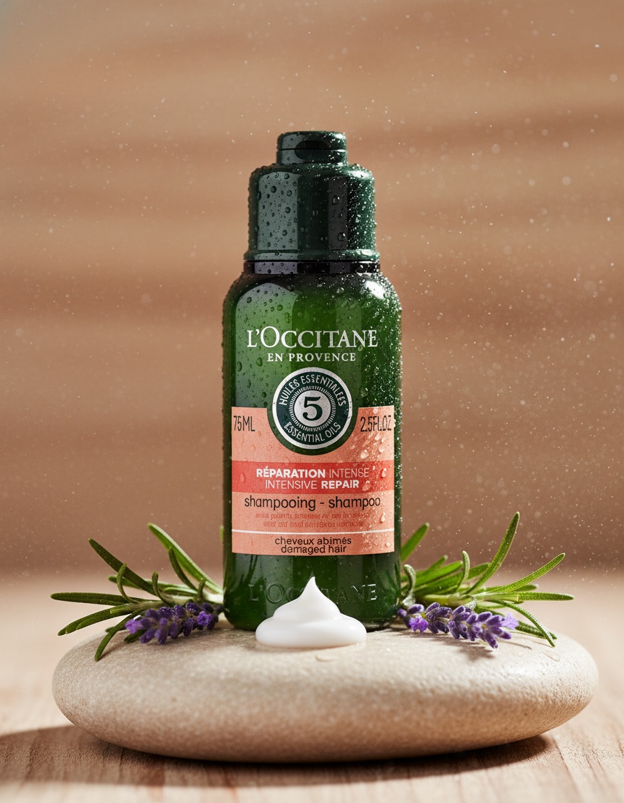 L'occitane en provence AROMA repairing shampoo 75 ml - Afbeelding 3