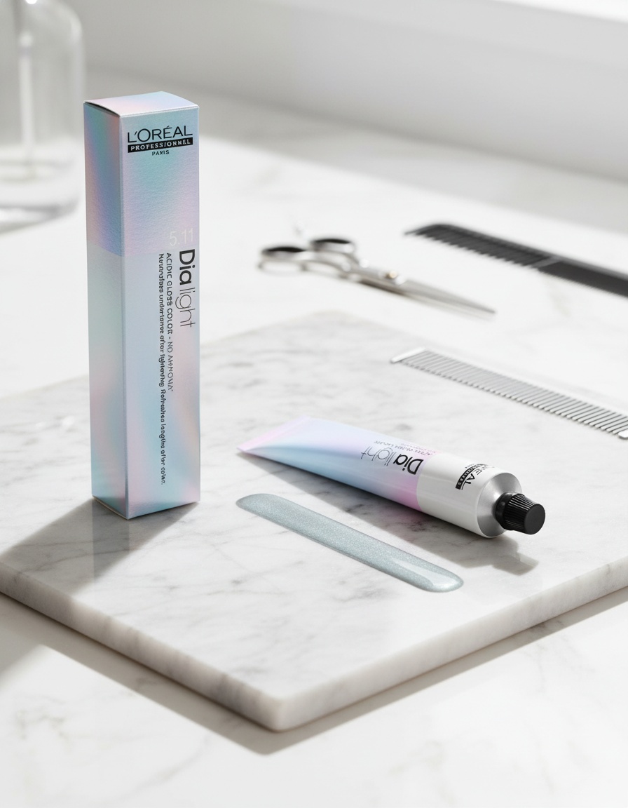 L'orÉal professionnel paris DIA LIGHT gel-creme acide sans amoniaque #6,11 50 ml - Afbeelding 2