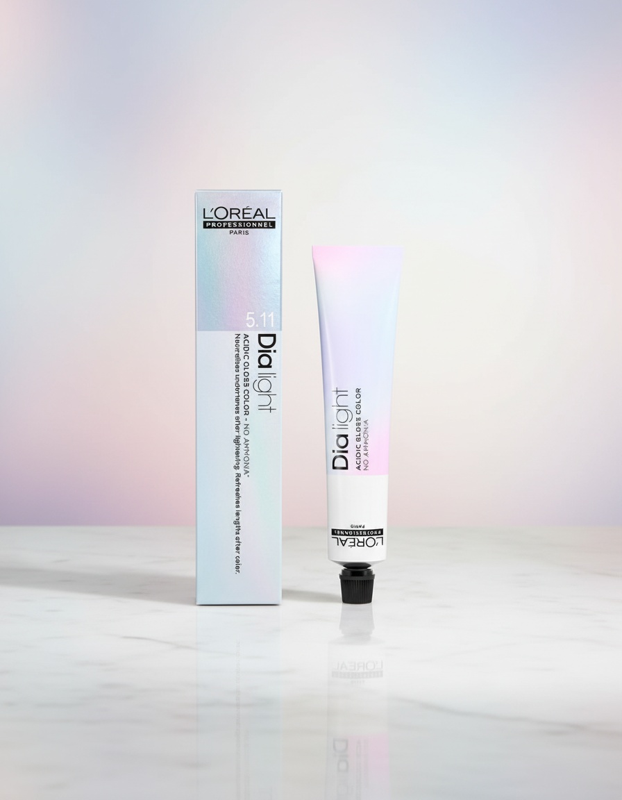 L'orÉal professionnel paris DIA LIGHT gel-creme acide sans amoniaque #7,11 50 ml - Afbeelding 2