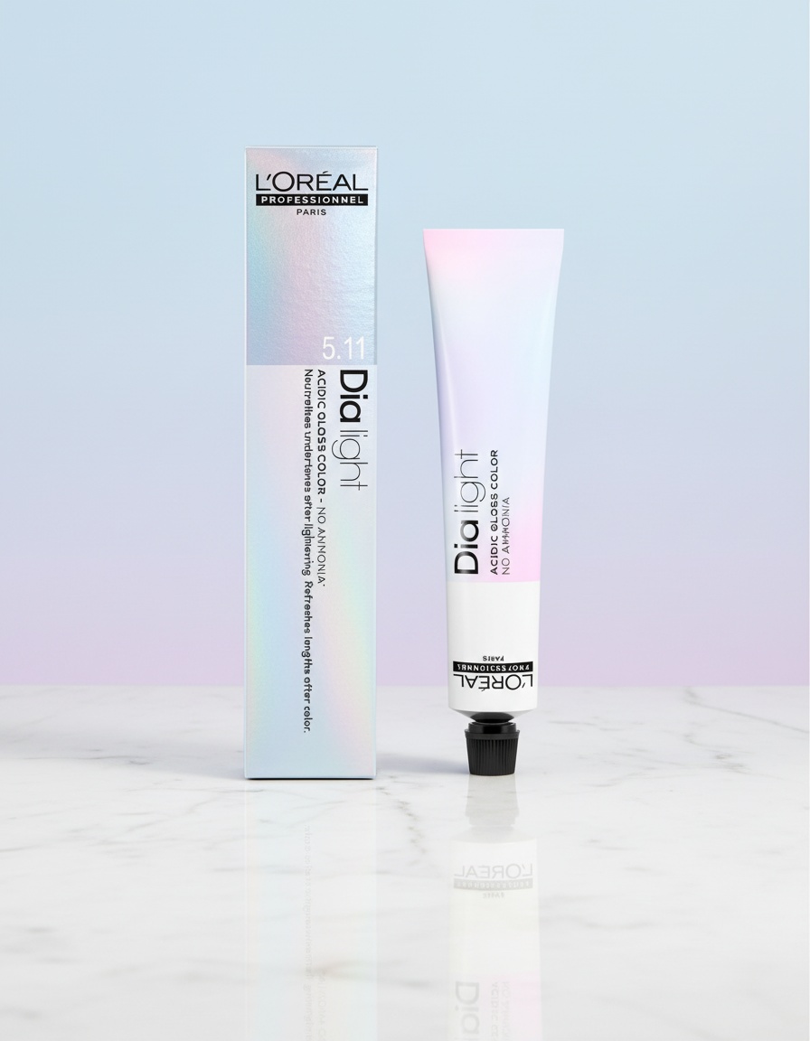 L'orÉal professionnel paris DIA LIGHT gel-creme acide sans amoniaque #7,18 50 ml - Afbeelding 2