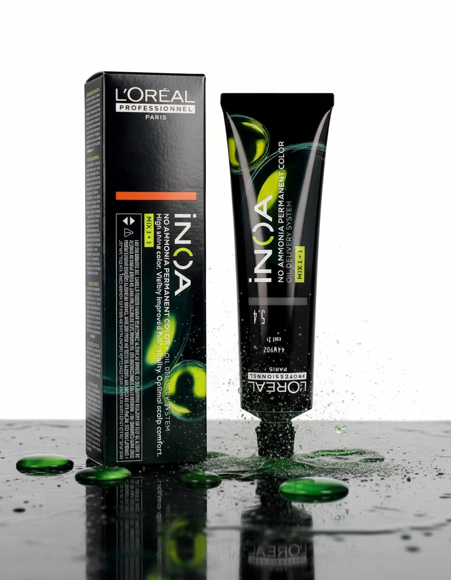 L'orÉal professionnel paris INOA coloration d'oxydation sans ammonia #5,4 60 gr - Afbeelding 2