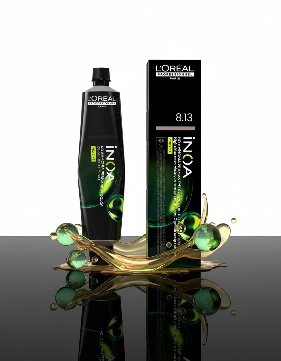 L'orÉal professionnel paris INOA no ammonia permanent color #8.13 60 gr - Afbeelding 2