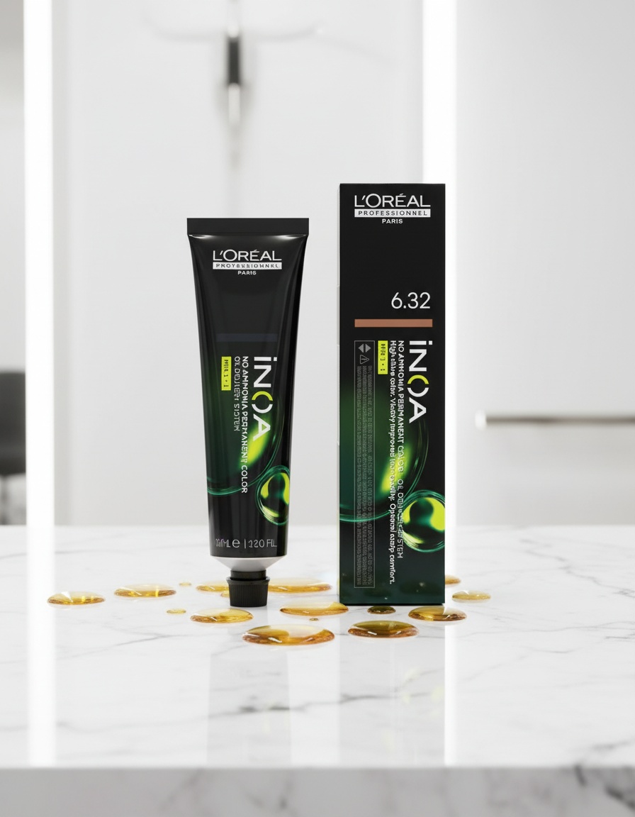 L'orÉal professionnel paris INOA no ammonia permanent color #6.32 60 gr - Afbeelding 2