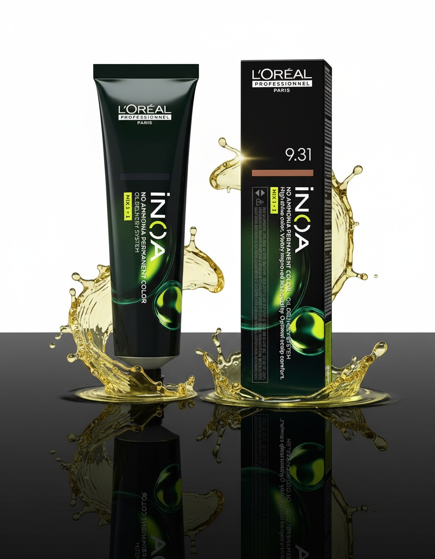 L'orÉal professionnel paris INOA no ammonia permanent color #9.31 60 gr - Afbeelding 2