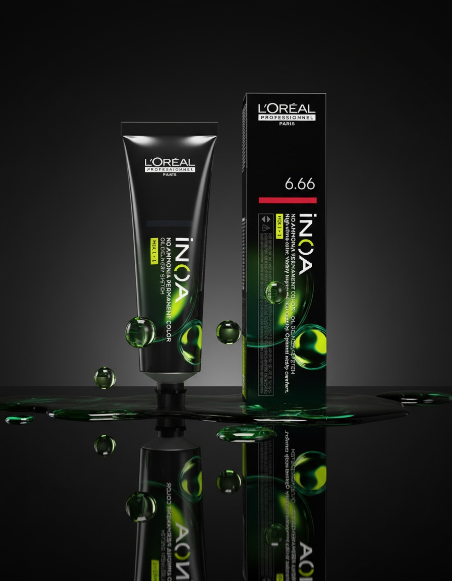 L'orÉal professionnel paris INOA no ammonia permanent color #6.66 60 gr - Afbeelding 2