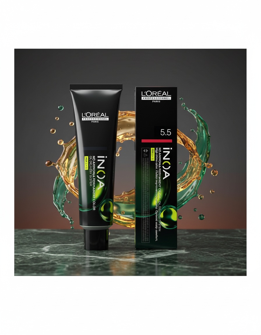 L'orÉal professionnel paris INOA no ammonia permanent color #5.5 60 gr - Afbeelding 2