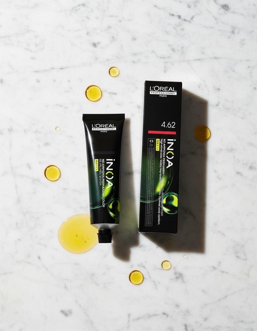 L'orÉal professionnel paris INOA no ammonia permanent color #4.62 60 gr - Afbeelding 2