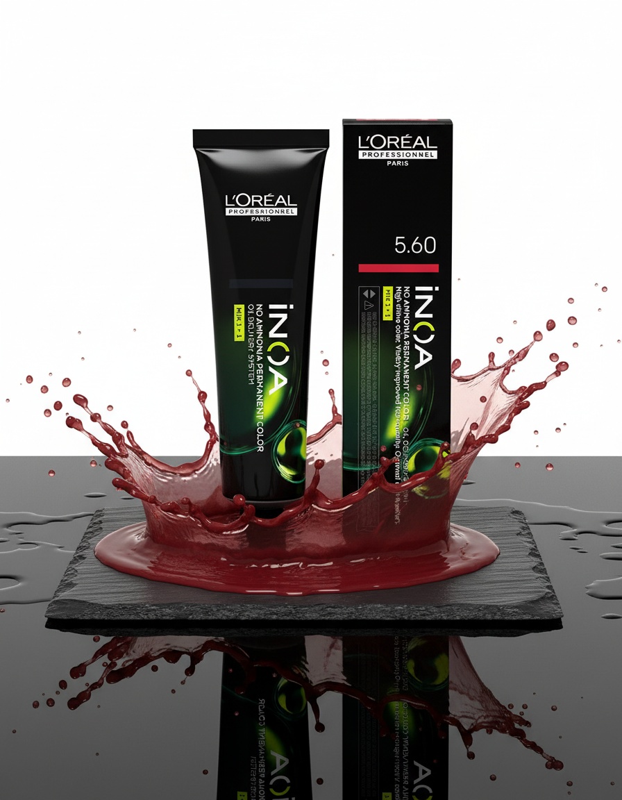 L'orÉal professionnel paris INOA no ammonia permanent color #5.60 60 gr - Afbeelding 2