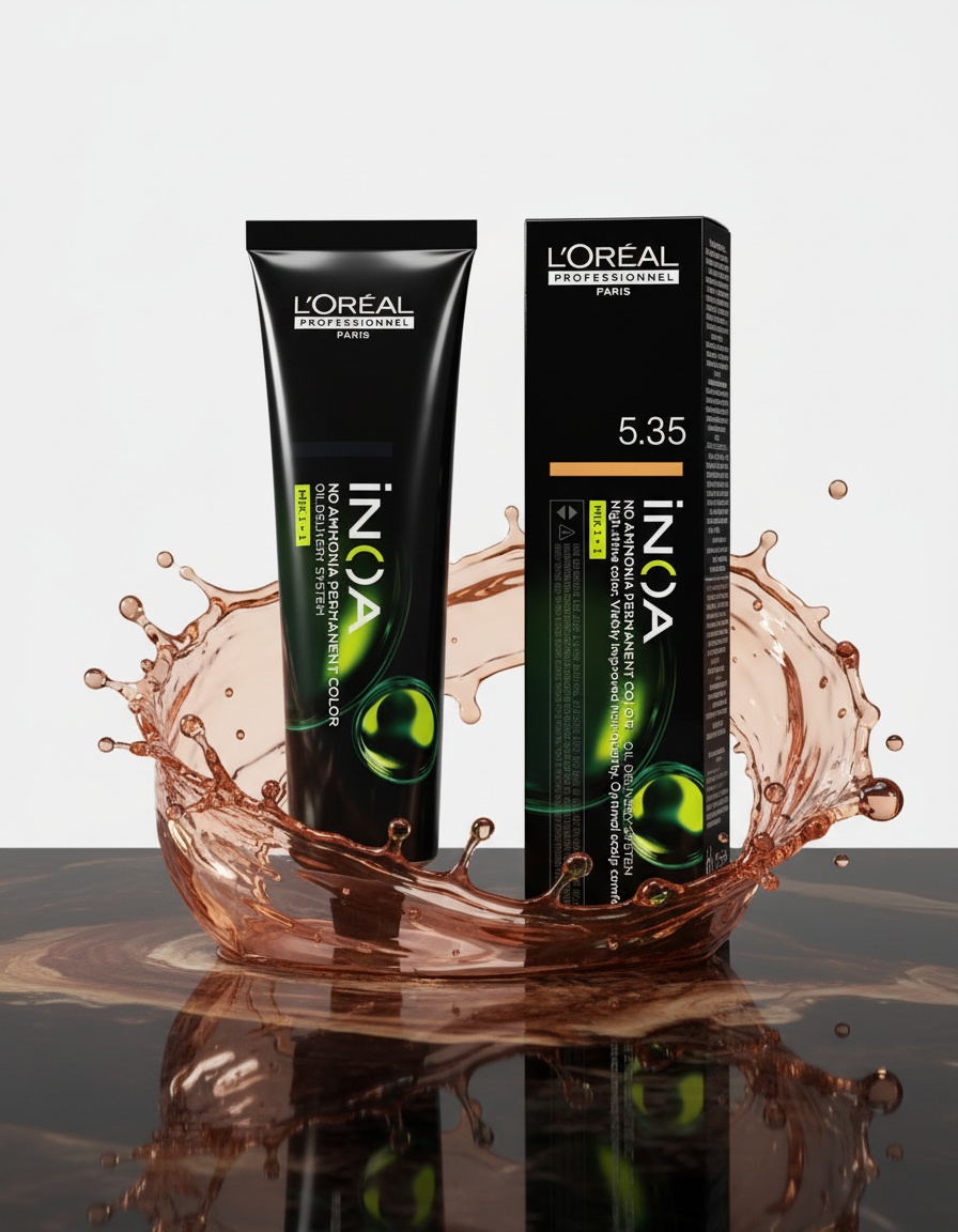 L'orÉal professionnel paris INOA no ammonia permanent color #5.35 60 gr - Afbeelding 2