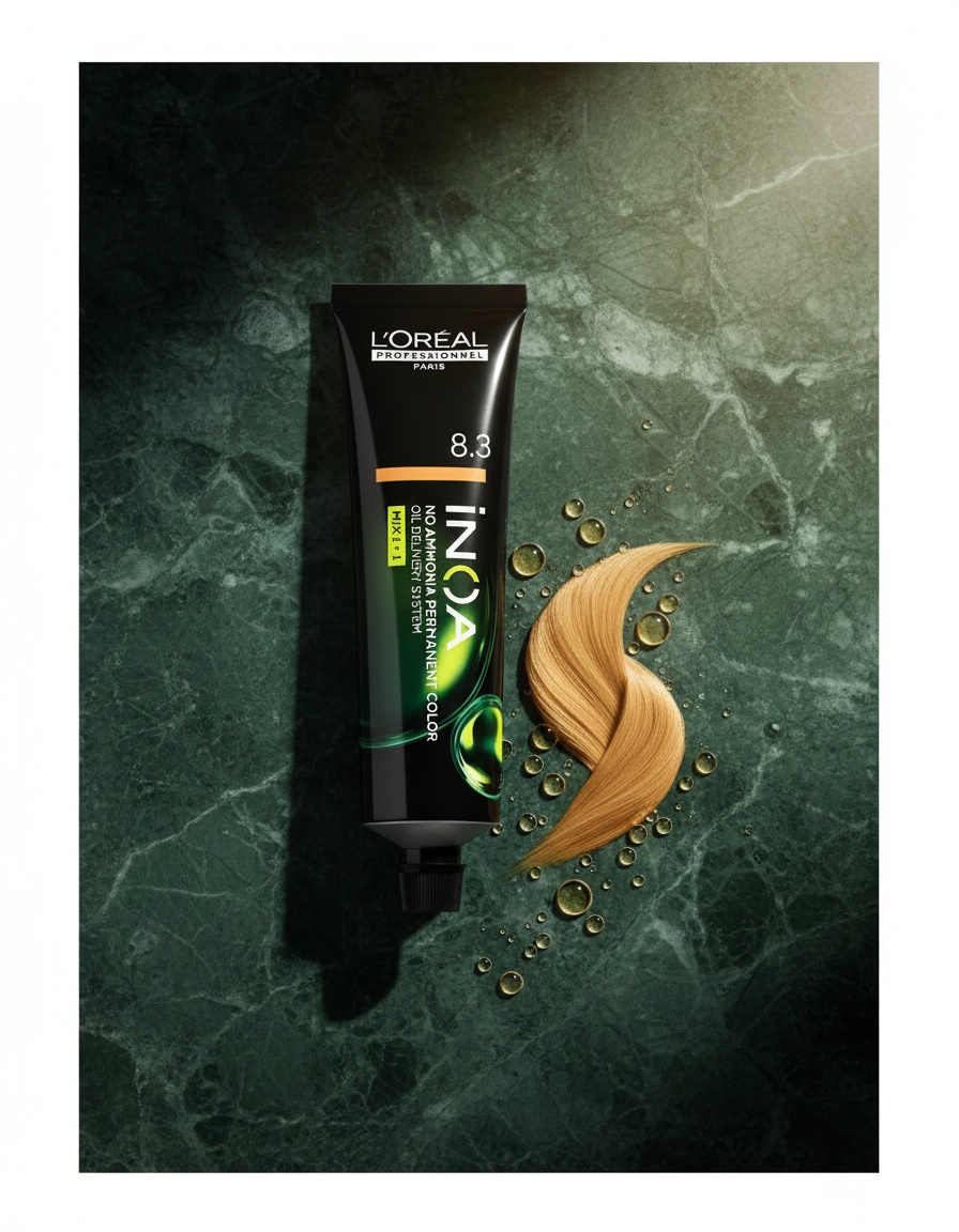 L'orÉal professionnel paris INOA no ammonia permanent color #8.3 60 gr - Afbeelding 2