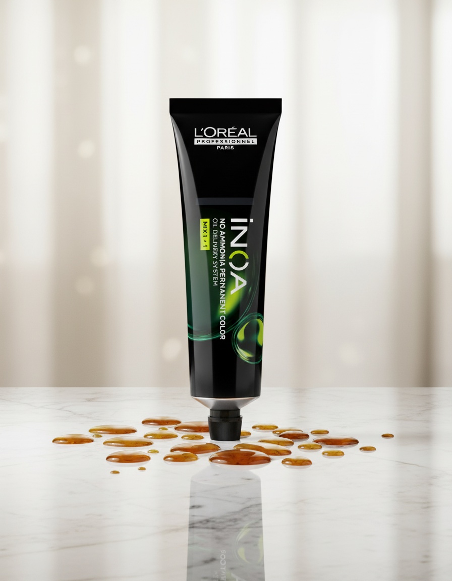 L'orÉal professionnel paris INOA no ammonia permanent color #7.34 60 gr - Afbeelding 2