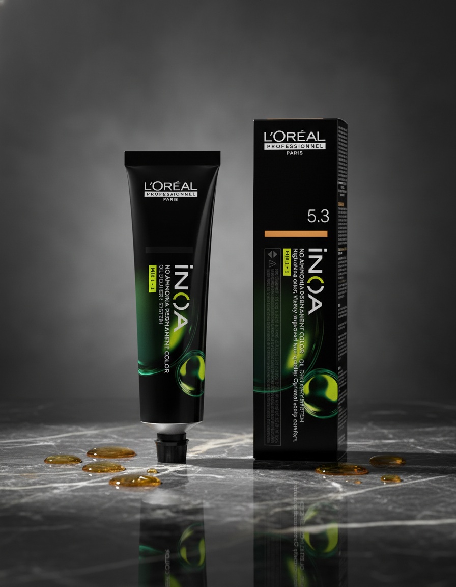 L'orÉal professionnel paris INOA no ammonia permanent color #5.3 60 gr - Afbeelding 2