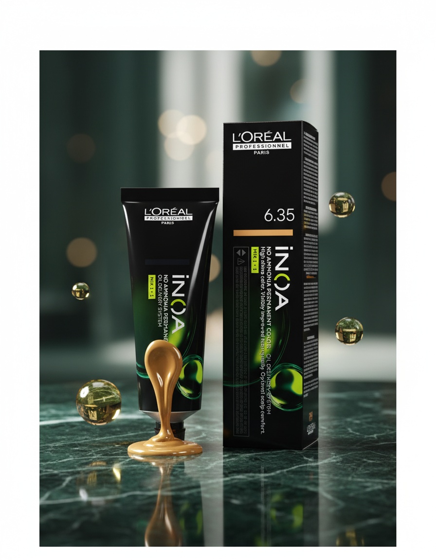 L'orÉal professionnel paris INOA no ammonia permanent color #6.35 60 gr - Afbeelding 2
