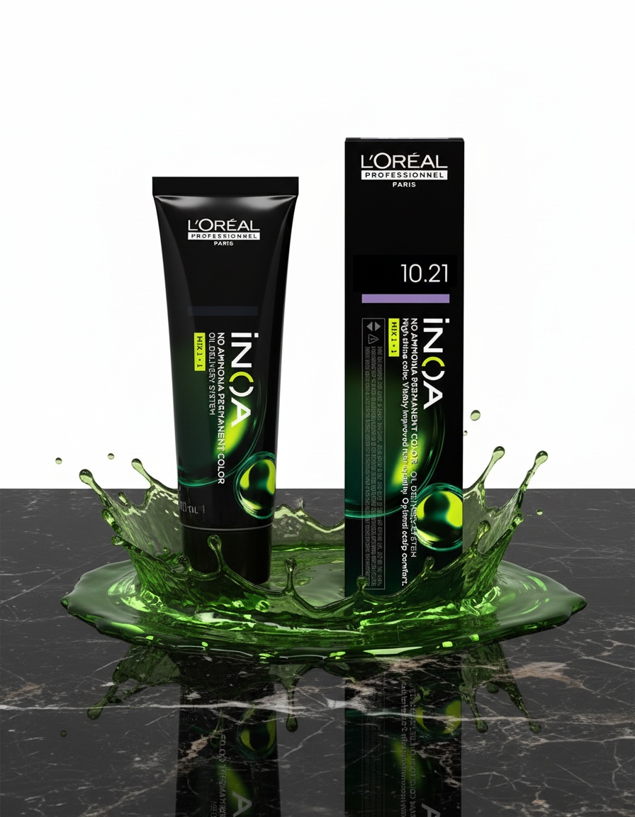 L'orÉal professionnel paris INOA no ammonia permanent color #10.21 60 gr - Afbeelding 2