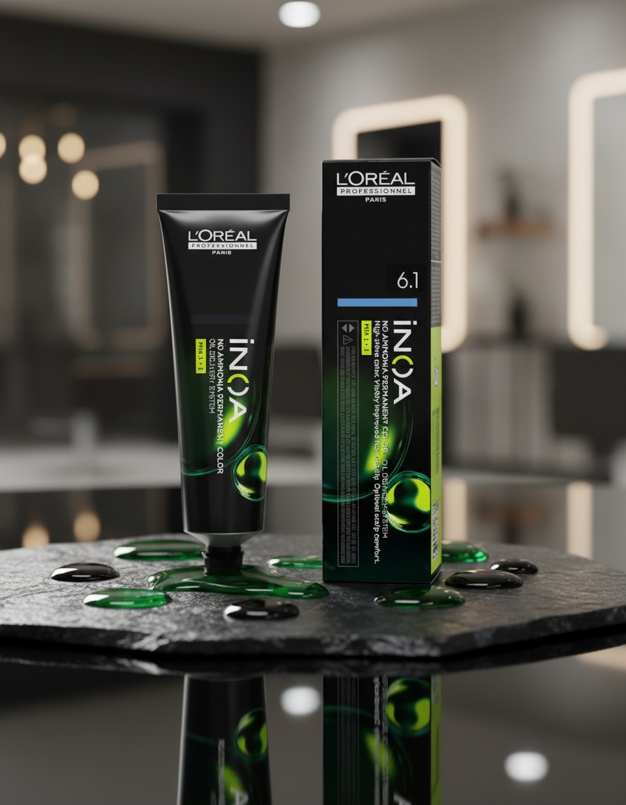 L'orÉal professionnel paris INOA no ammonia permanent color #6.1 60 gr - Afbeelding 2